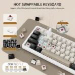 Attack Shark X66 60% Mechanical Keyboard - Cheese White - Image 7