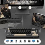 Attack Shark X66 60% Mechanical Keyboard - Starry Black - Image 8