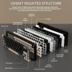 Attack Shark X66 60% Mechanical Keyboard - Starry Black - Image 5