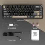 Attack Shark X66 60% Mechanical Keyboard - Starry Black - Image 3