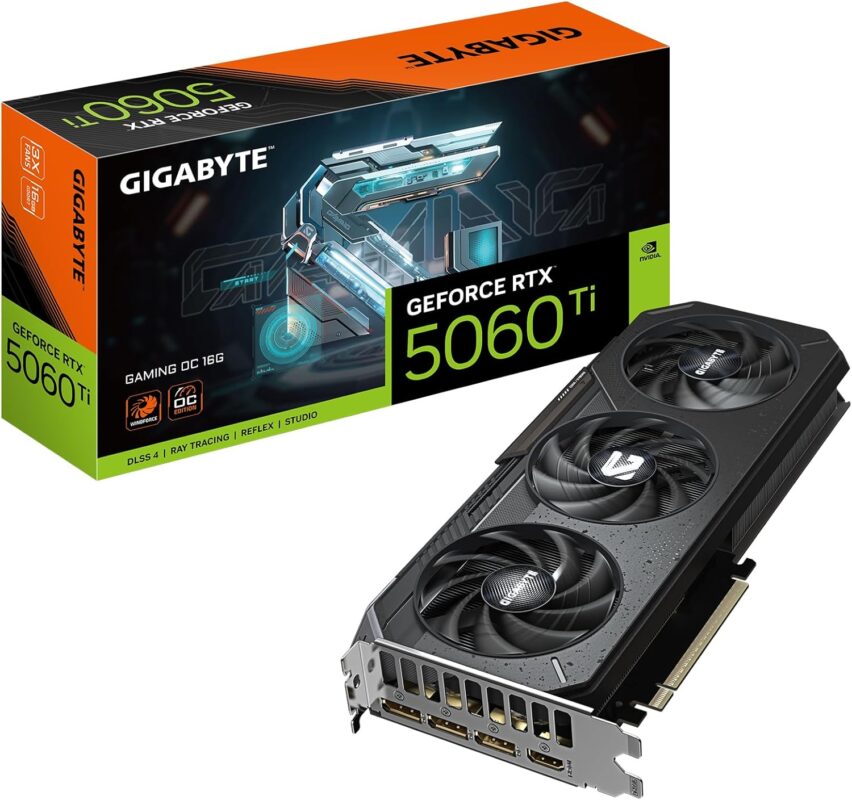 GIGABYTE GeForce RTX 5060 Ti Gaming OC 16G Graphics Card Front View
