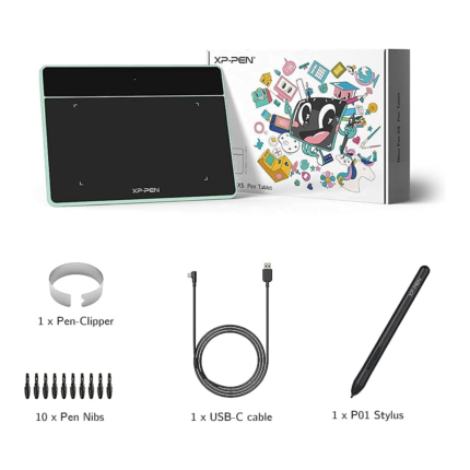 XP‑Pen Deco Mini7 V2 graphics tablet with stylus