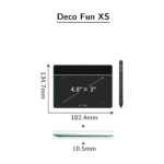 XP-Pen Deco Fun XS Graphics Tablet – Compact Digital Drawing Pad