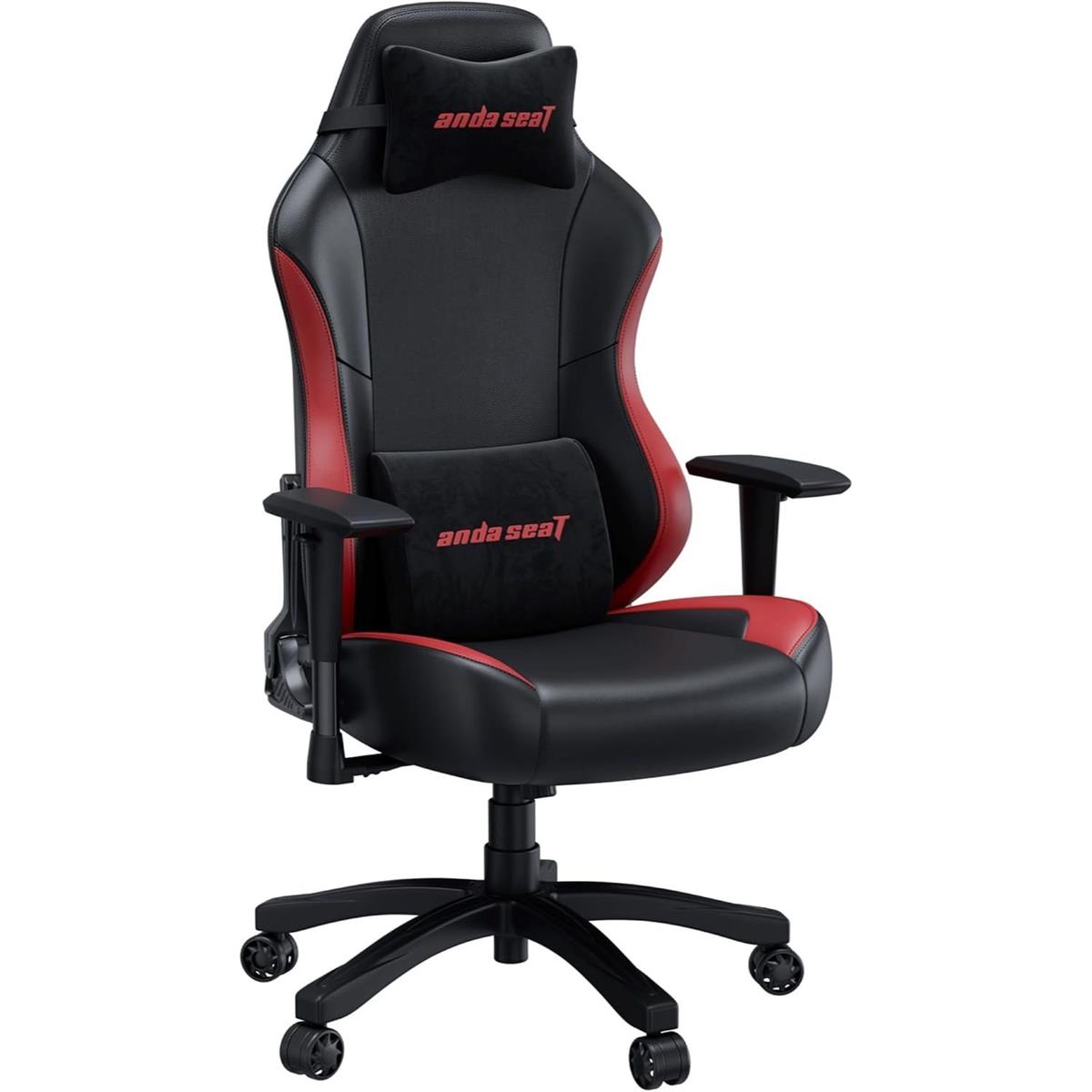 anda-seat-luna-gaming-chair-price-in-pakistan-amirtraders.com.pk 1 Anda Seat Luna Large Gaming Chair in black and red with ergonomic design and lumbar support