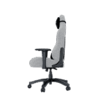 Anda Seat Luna Large Fabric Gaming Chair in grey with ergonomic lumbar and neck support