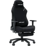 Anda Seat Luna Pro Large Gaming Chair with Footrest in Black Fabric