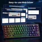 Attack Shark X68 HE 60% wired gaming keyboard with RGB backlight