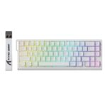 Attack Shark X68 HE White Contours 60% gaming keyboard with RGB and magnetic switches
