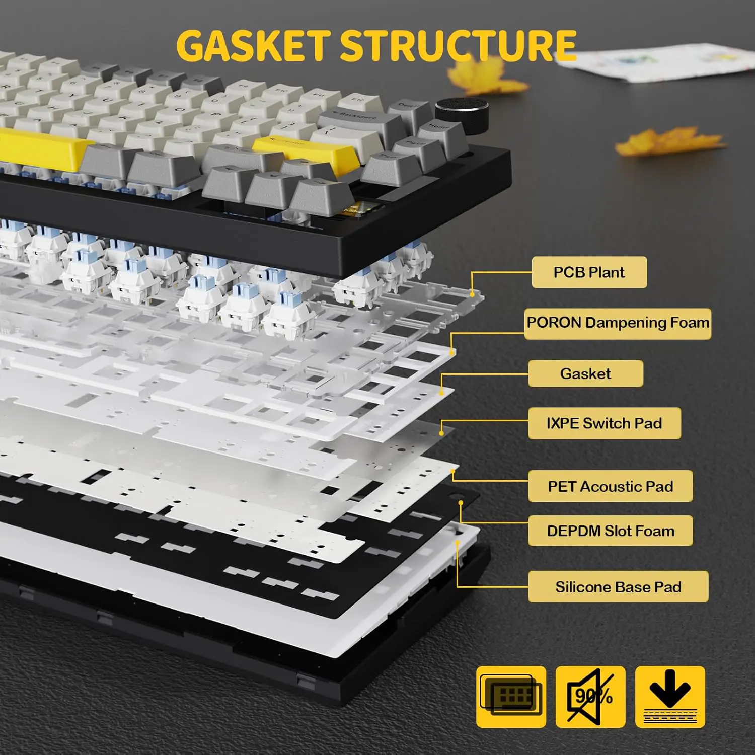 attack-shark-x820-ultra-black-keyboard-price-in-pakistan-amirtraders.com.3 “Attack Shark X820 Ultra Wireless Keyboard in Star Black”