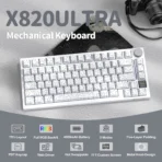 Attack Shark X820 Ultra Wireless Keyboard – White Contours