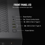 Corsair 3500X ARGB Mid-Tower ATX PC Case – Front and Side View