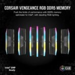 Corsair Vengeance RGB DDR5 64GB 6400MHz C32 Memory Kit Black