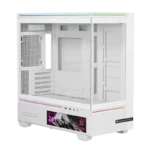 Thermalright TL-M10 Vision LCD Screen Mid-Tower Micro-ATX Gaming Case With 4Fans - White