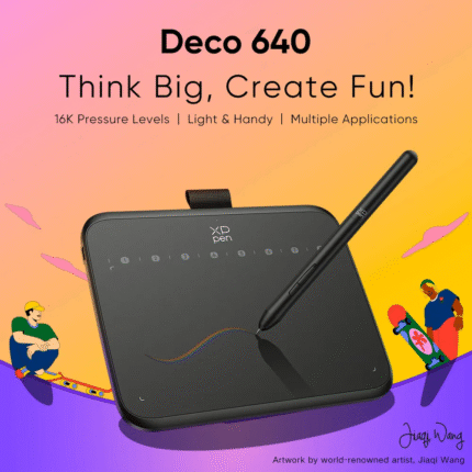 XP-Pen Deco 640 Drawing Tablet with Stylus – Black