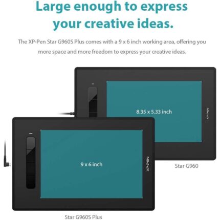 XP‑Pen Star G960S graphics tablet with stylus