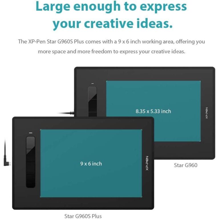 XP‑Pen Star G960S graphics tablet with stylus