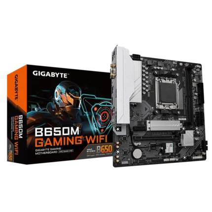 Gigabyte B650M Gaming Wifi DDR5 AMD AM5 motherboard front view
