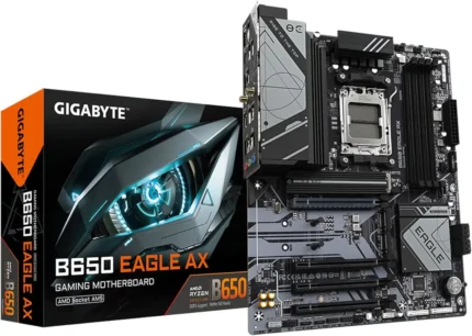 Gigabyte B650 Eagle AX AM5 ATX Motherboard Front View