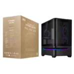 ASUS Prime AP202 ARGB mATX Gaming PC Case - Black - Image 2