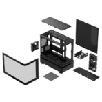 ASUS Prime AP202 ARGB mATX Gaming PC Case - Black - Image 18