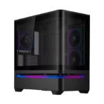 ASUS Prime AP202 ARGB mATX Gaming PC Case - Black - Image 3