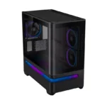 ASUS Prime AP202 ARGB mATX Gaming PC Case - Black - Image 4