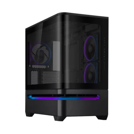 ASUS Prime AP202 ARGB mATX Gaming PC Case - Black
