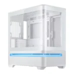 Asus Prime AP202 ARGB is an mATX case with a curved glass panel
