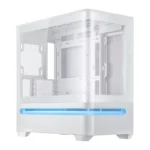 Asus Prime AP202 ARGB is an mATX case with a curved glass panel