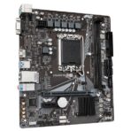 Gigabyte H610M H V2 DDR5 motherboard front view with ports and heatsinks