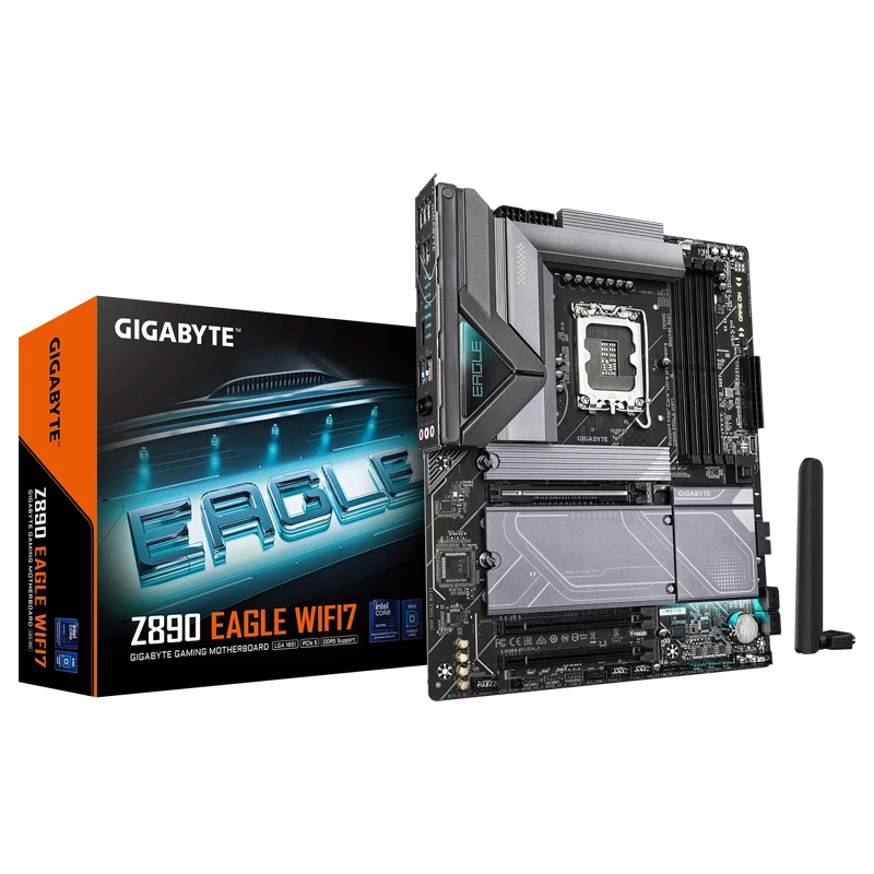Gigabyte Z890 Eagle Wifi7 Intel Core Ultra (Series 2) LGA 1851 Motherboard ATX DDR5-1 Gigabyte Z890 Eagle Wifi7 Intel Core Ultra (Series 2) LGA 1851 Motherboard ATX DDR5, - Image 1