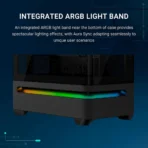 Asus Prime AP202 ARGB mATX PC Case – Black with curved tempered glass and ARGB fans