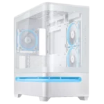 Asus Prime AP202 ARGB mATX PC Case – White | Supports GPUs up to 420mm & 360mm Radiators