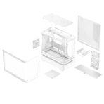 ASUS Prime AP202 ARGB mATX PC Case – White with Curved Tempered Glass and ARGB Fans