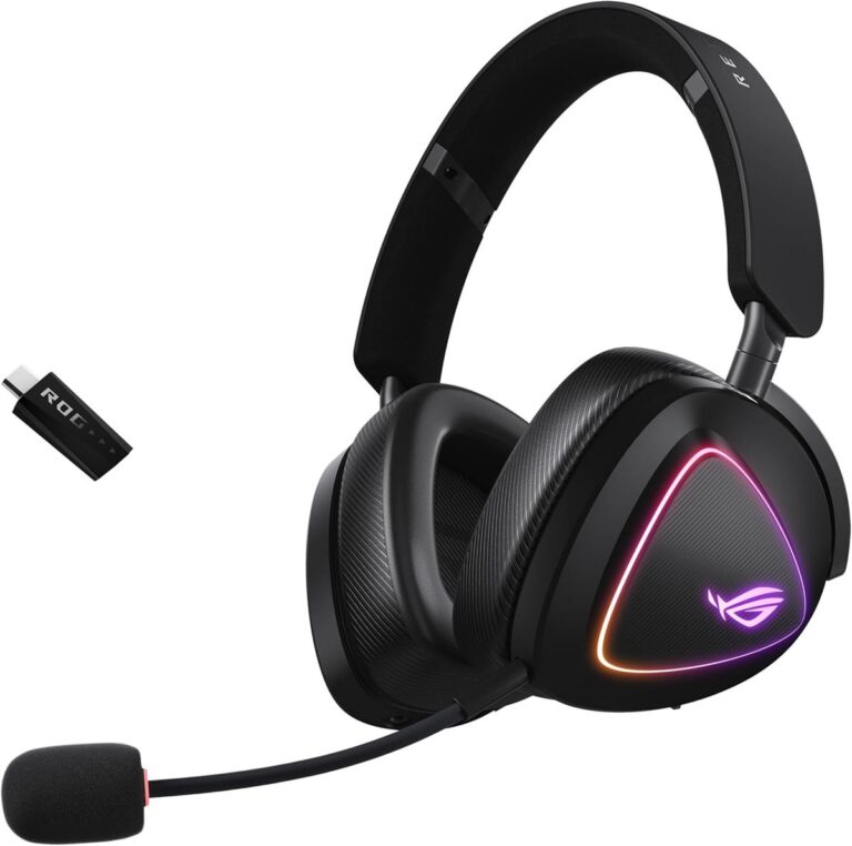 Asus ROG Delta II Wireless Gaming Headset Black – DualFlow, 50mm drivers, 110hr battery