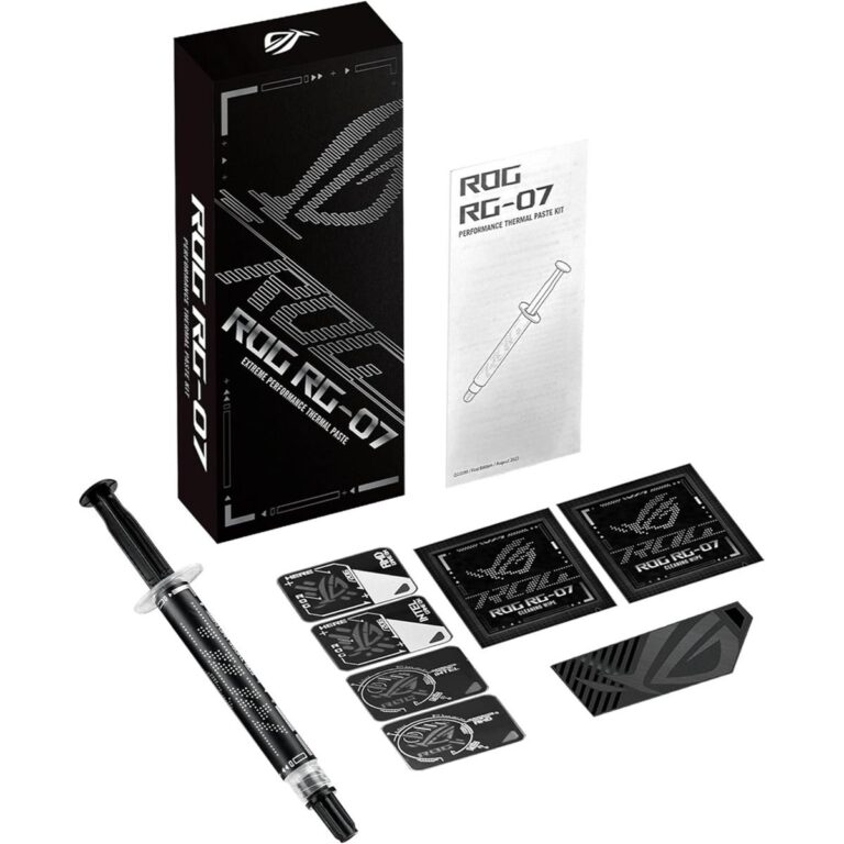 Asus ROG RG-07 Performance Thermal Paste Kit with applicator and cleaning pads