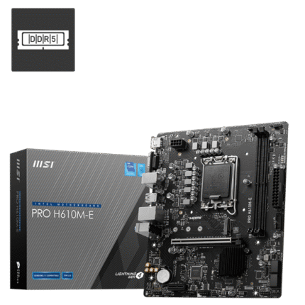MSI Pro H610M-E DDR5 Intel 12/13th Gen microATX Motherboard