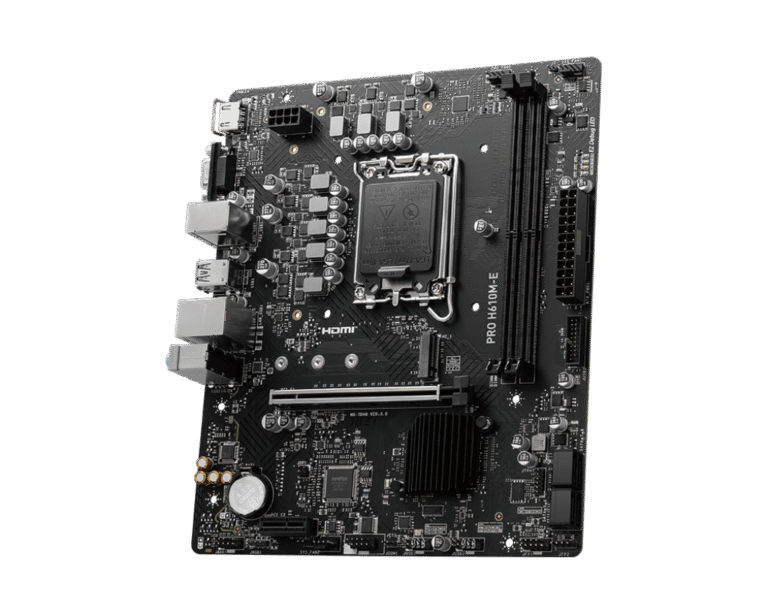 MSI Pro H610M-E DDR5 Intel 12/13th Gen microATX Motherboard