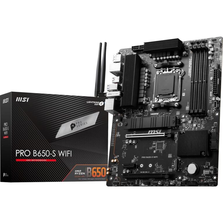 MSI Pro B650-S WiFi DDR5 AMD AM5 ATX Motherboard
