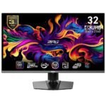 MSI MPG 321URX QD-OLED 32″ 4K UHD Gaming Monitor – 240Hz, 0.03ms, True Black HDR 400, USB-C 90W