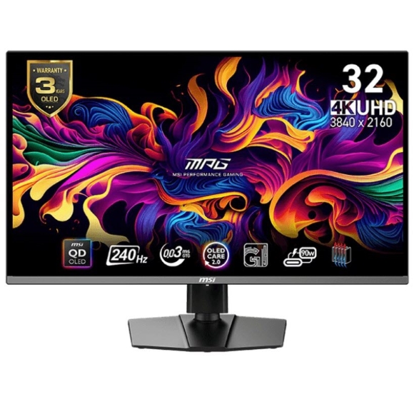 MSI MPG 321URX QD-OLED 32-inch 4K UHD 240Hz Gaming Monitor