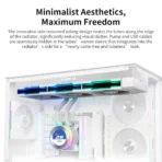 Lian Li Hydroshift II 360 TL RGB Liquid CPU Cooler White with LCD and RGB Fans