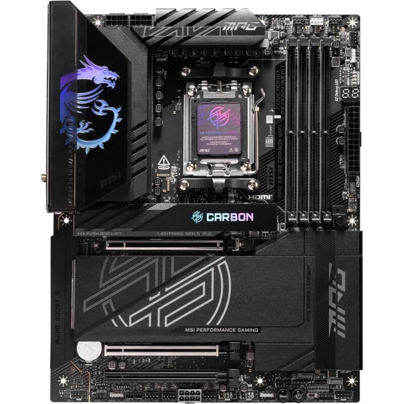MSI MAG X870E Carbon WiFi DDR5 AMD AM5 ATX Motherboard