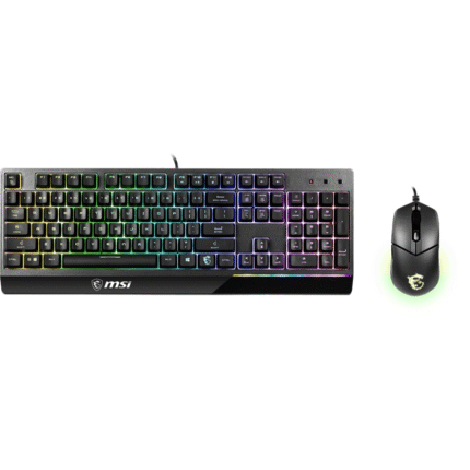 MSI Vigor GK30 RGB Gaming Keyboard and Mouse Combo with RGB lighting