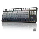 ATTACK SHARK X87 Tri-mode Gasket Mechanical Keyboard - Moon Night - Image 2