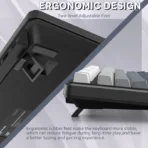 ATTACK SHARK X87 Tri-mode Gasket Mechanical Keyboard - Moon Night - Image 8