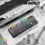 Attack Shark X98 Pro Wireless Mechanical Keyboard Gradient Black with Smart Display and RGB