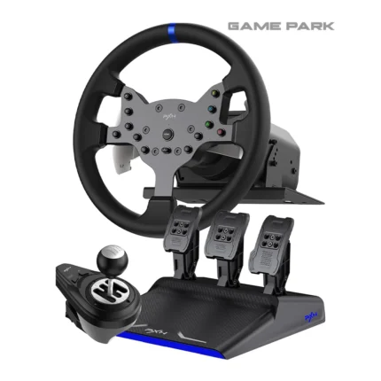 PXN V99 Gaming Racing Steering Wheel with 1080° rotation and pedal set