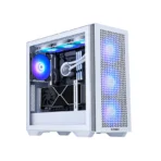 Sonic H7 ATX ARGB Gaming Case with 4x Infinity ARGB Fans Black&White - Image 3