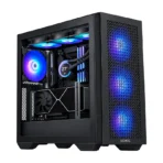 Sonic H7 ATX ARGB Gaming Case with 4x Infinity ARGB Fans Black&White - Image 2